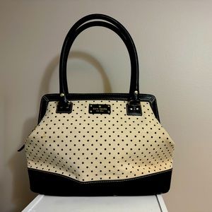 Kate Spade Leather and Canvas purse - red lining